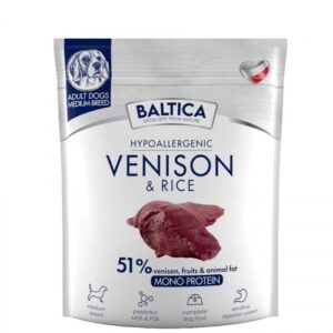 BALTICA Nutraceutic Hypoallergenic Medium breeds Venison with rice - sausas maistas šunims - 1kg