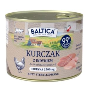 BALTICA Smaki regionów Chicken with turkey - šlapias kačių maistas - 185g