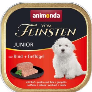 ANIMONDA Vom Feinsten Junior Beef with poultry - šlapias maistas šunims - 150g