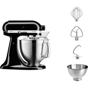 KitchenAid Artisan 5KSM185PS virtuvinis kombainas 300 W 4,8 L Juoda