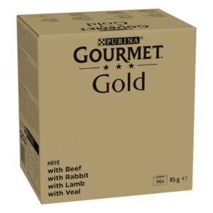 PURINA GOURMET GOLD Mousse Mix 4 Flavours - šlapias kačių maistas - 96x85g - Image 2