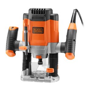 Black & Decker KW1200EKA-QS frezavimo ir (arba) profiliavimo staklės Juoda, Pilka, Oranžinė