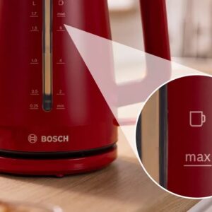 Bosch TWK3M124 elektrinis virdulys 1,7 L 2400 W Raudona