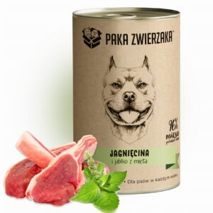 PAKA ZWIERZAKA Lamb and apple with mint - drėgnas ėdalas šunims - 400g - Image 2