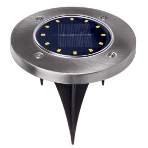 Maclean IP44 saulės sodo prožektorius, 12 LED SMD, 4000K, Ni-MH 600 mAh, 0,7 W, MCE318