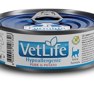 FARMINA Vet Life Hypoallergenic Pork & Potato - drėgno kačių ėdalo - 85 g