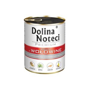DOLINA NOTECI Premium turtingas jautienos - šlapias šunų maistas - 800g