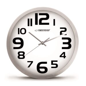 Esperanza EHC013K Wall Clock - Zurich - Black Kvarcinis laikrodis Ovalus Juoda, Balta - Image 3