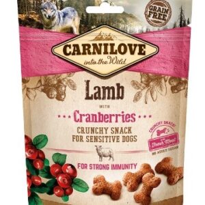 CARNILOVE Fresh Crunchy Lamb+Cranberry skanėstas šunims - 200 g