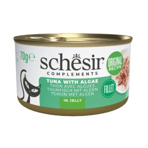SCHESIR Complements Tuna with algae in jelly - šlapias kačių maistas - 70g