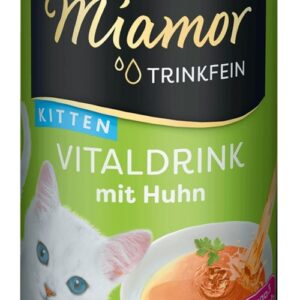 MIAMOR Trinkfein Kitten Vitaldrink with chicken - skanėstas katėms - 135ml