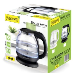 MAESTRO MR-055 elektrinis virdulys 1 L 1100 W (MR-055-BLACK) Juoda - Image 3