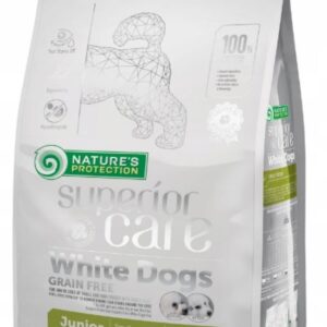 NATURE'S PROTECTION Superior Care White Dogs Grain Free Junior Small Białoryba - sausas maistas šuniukams - 10 kg