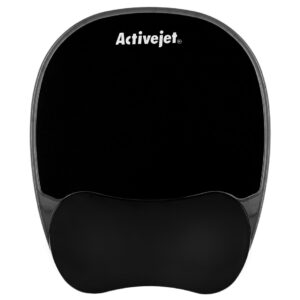 Activejet juodas gelinis pelės kilimėlis