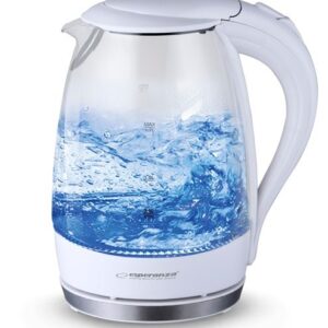 Esperanza EKK011W Elektrinis virdulys 1,7 l stiklinis/baltas 2200 W - Image 2