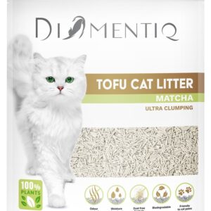 DIAMENTIQ Tofu Matcha Ultra clumping - augalinis kraikas - 2,5 kg