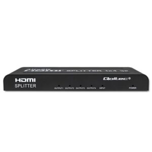 Qoltec 51798 Aktyvus HDMI skirstytuvas 4 x HDMI 4K x 2K | 3,4 Gb/s - Image 3