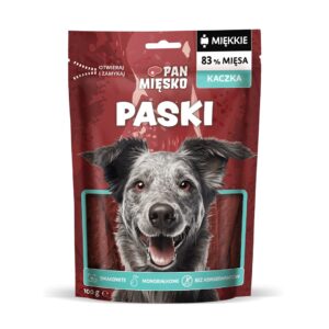 PAN MIĘSKO Stripes Duck - skanėstas šuniui - 100g