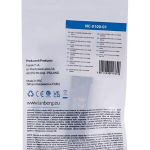 Lanberg NC-0100-01 kabelių sąsaja / invertavimo adapteris USB-A RJ-45 Juoda - Image 3