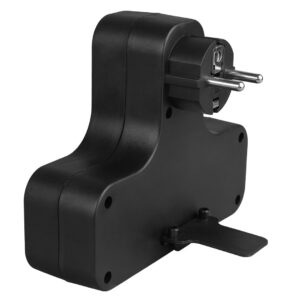 "Maclean" srovės kištukinis lizdas, keturgubas su jungikliu, stabilizuojanti kojelė, E tipo, 2x2,5A, 2x16A, MCE224 E/B - Image 3