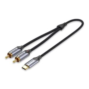 Vention USB-C į 2RCA vyriškas garso kabelis, 2 m