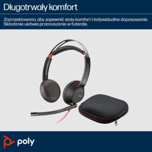 HP Poly „Poly Blackwire 5220 Stereo“ „USB-C“ ausinės + 3,5 mm kištukas + „USB-C/A“ adapteris - Image 2