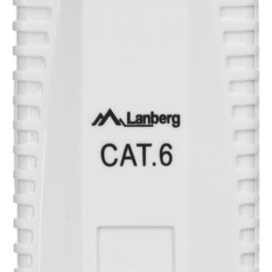 LANBERG ANT PAVIRŠIAUS MONTUOJAMAS CAT.6 1XRJ45 LIZDAS, BALTAS - Image 2