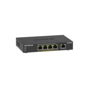 NETGEAR GS305Pv3 Ne-valdomas Gigabit Ethernet (10/100/1000) Maitinimas per Eternetą (PoE) Juoda