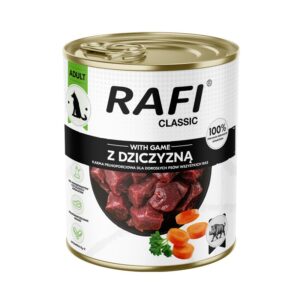 RAFI Classic with game - drėgnas ėdalas šunims - 800g