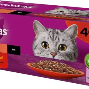 WHISKAS Classic Meals Mix - šlapias kačių maistas - 40x85g