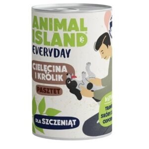 ANIMAL ISLAND Everyday Puppy Veal and rabbit - drėgnas ėdalas šunims - 400g