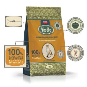 FOLK Masurian-style rabbit and roe deer stew with beets and cranberries - sausas kačių maistas - 7kg - Image 2