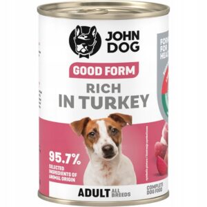 JOHN DOG Good form Rich in turkey - drėgnas ėdalas šunims - 400g