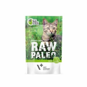 RAW PALEO Adult Cat Sterilized Elniena - šlapias kačių maistas - 100 g
