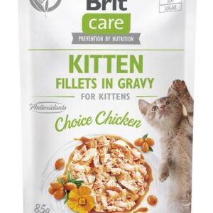 BRIT Care Cat Kitten Choice Pouch - šlapias kačių maistas - 85 g