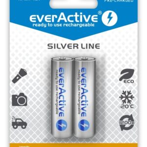 Įkraunamos baterijos everActive Ni-MH R6 AA 2000 mAh Silver Line - 2 vnt.