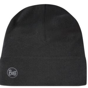 BUFF MERINO MIDWEIGHT BEANIE SOLID BLACK kepurė