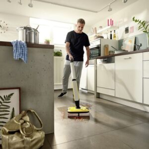 Kärcher FC 7 Cordless Elektrinė šluota Baterija Sausas ir drėgnas Bemaišis Sidabras, Geltona - Image 2