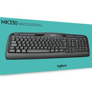 Logitech Wireless Combo MK330 klaviatūra Pelė įskaityta Biuras USB QWERTY JAV tarptautinė versija Juoda - Image 2