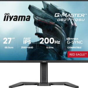 iiyama G-MASTER GB2771QSU-B1 kompiuterio monitorius 68,6 cm (27") 2560 x 1440 pikseliai Wide Quad HD Juoda