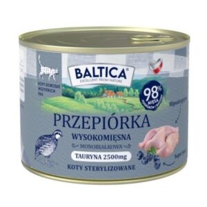 BALTICA Smaki regionów Quail - šlapias kačių maistas - 185g