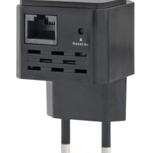 Gembird WNP-RP300-03-BK tiltelis / kartotuvas Tinklo kartotuvas 300 Mbit/ai Juoda