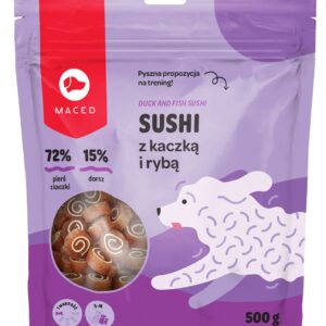 MACED Duck and fish sushi - skanėstas šunims - 500g