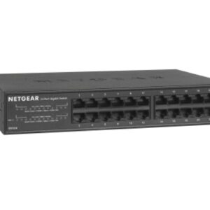 NETGEAR GS324 Ne-valdomas Gigabit Ethernet (10/100/1000) Juoda - Image 3