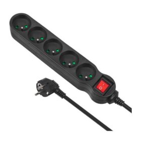 Maclean MCE185 elektros tinklo ilgintuvas 5 m 5 AC išvestis(ys / čių) Vidaus Juoda