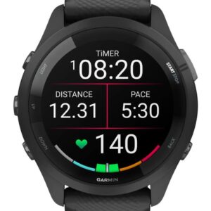 Garmin Forerunner 265 3,3 cm (1.3") AMOLED 46 mm Skaitmeninis 416 x 416 pikseliai Lietimui jautrus ekranas Juoda „Wi-Fi“ GPS (palydovinis) - Image 2