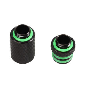 Bitspower Direct-Connect Set gerade G1/4 Coll AG - extra long, black - Image 2