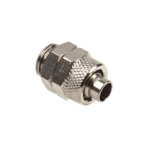 Connection straight G1/4 inch female thread to 11/8mm - silver glossy