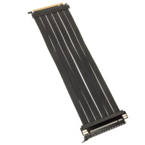 Kolink PCIe 5.0 Riser Cable, 180 degrees, x16 - black, 300mm - Image 1