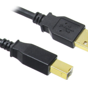 InLine USB 2.0 Cable, A to B, gold-plated, black - 10m